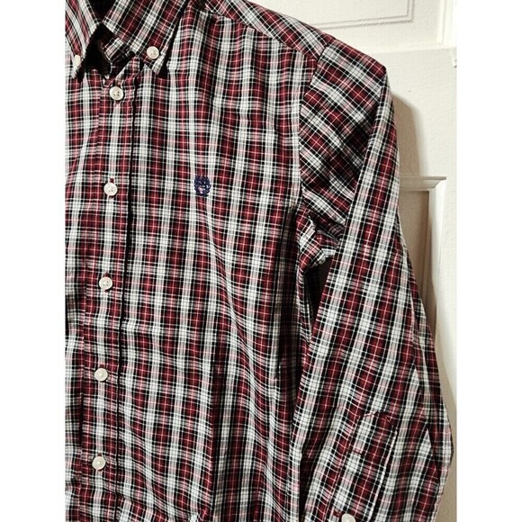 Lauren Ralph Lauren Big Boys Check Print Dress Plaid  Button Down Dress Shirt - Picture 7 of 10